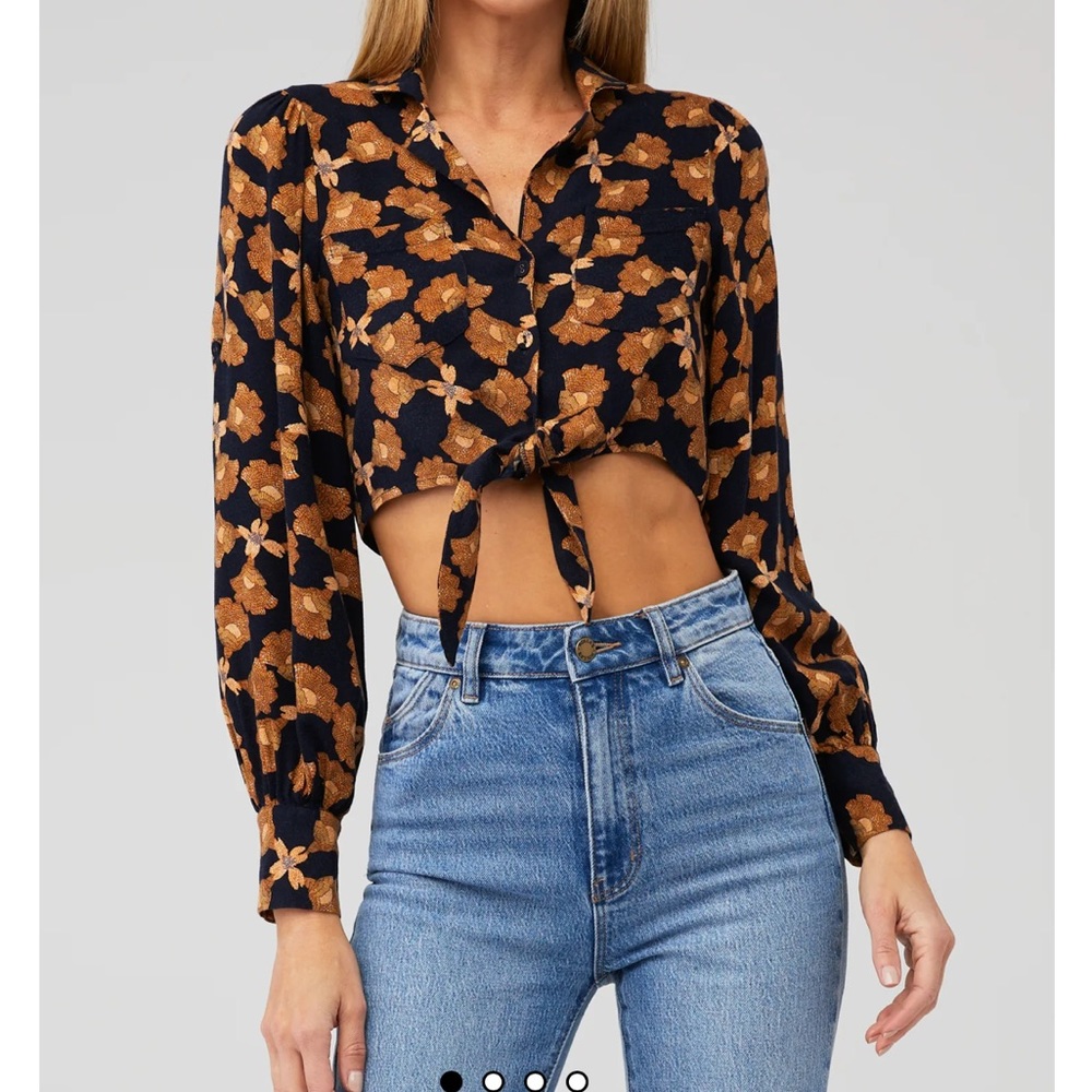 Mink pink nour tie shirt